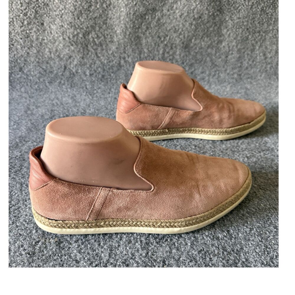 Vince Dillon Terracotta Suede Espadrille Loafers Size 8 Boho Summer Resort Chic